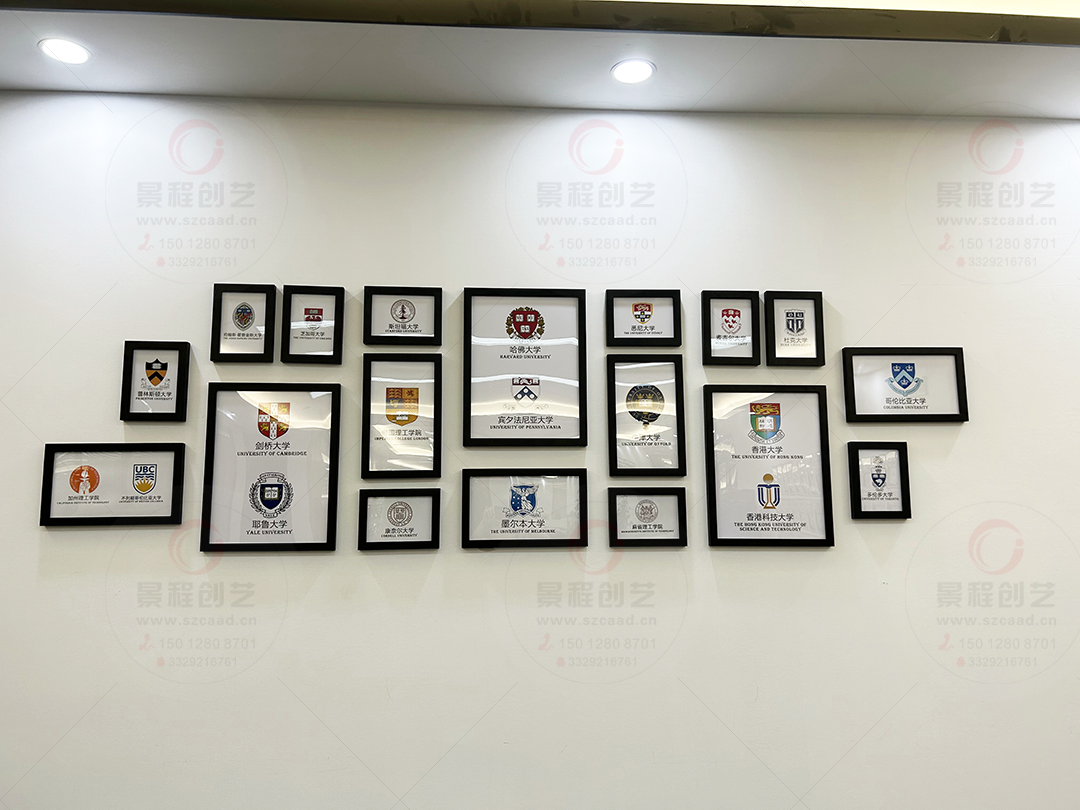 世界名校LOGO品牌标志照片墙