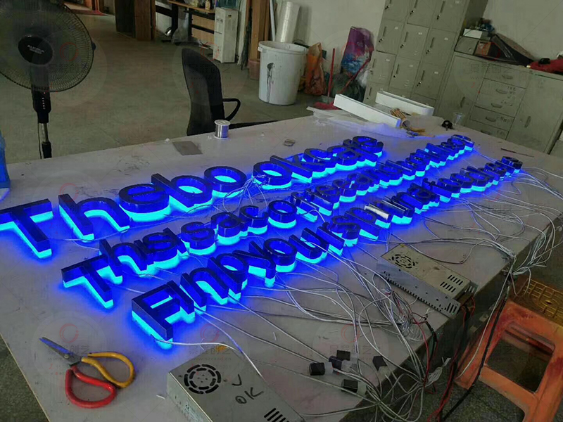 LED背发光字制作