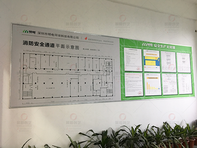 工厂消防安全平面示意图