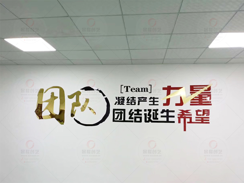 团队合作贴墙标语
