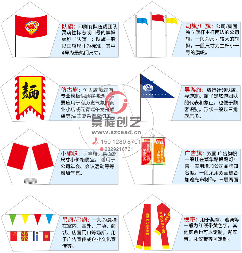 常用旗帜类型